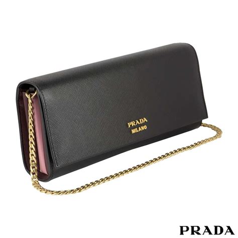 prada leather clutch bag|prada leather bags women.